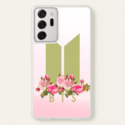 Pink Ombre K-Pop Band Logo  - BTS Phone Case for Galaxy Note 20 Ultra