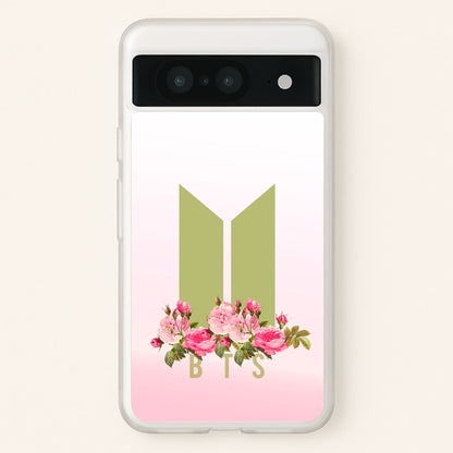 Pink Ombre K-Pop Band Logo  - BTS Phone Case for Google Pixel 8