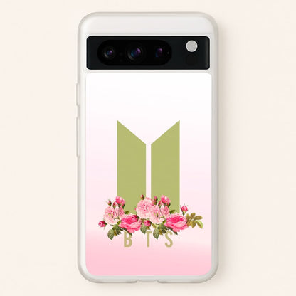 Pink Ombre K-Pop Band Logo  - BTS Phone Case for Google Pixel 8 Pro