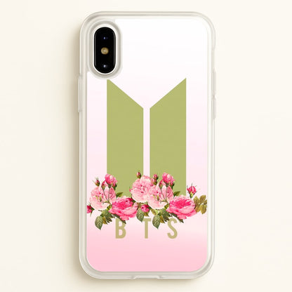 Pink Ombre K-Pop Band Logo  - BTS Phone Case for iPhone X / XS