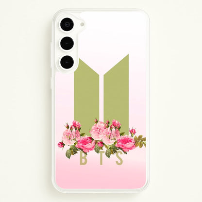 Pink Ombre K-Pop Band Logo  - BTS Phone Case for Galaxy S23