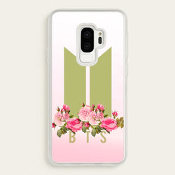 Pink Ombre K-Pop Band Logo  - BTS Phone Case for Galaxy S9 Plus