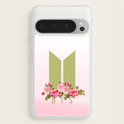 Pink Ombre K-Pop Band Logo  - BTS Phone Case for Google Pixel 9 Pro XL