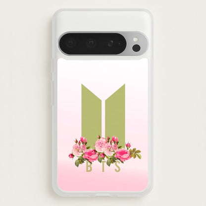 Pink Ombre K-Pop Band Logo  - BTS Phone Case for Google Pixel 9 Pro XL