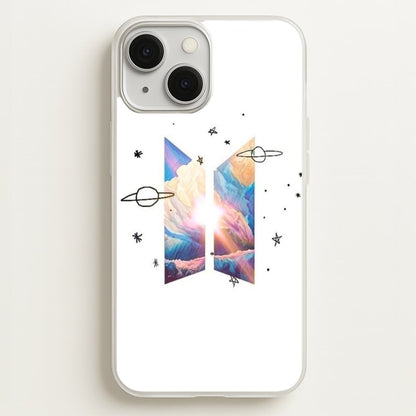 Space K-Pop Band Logo  - BTS Phone Case for iPhone 13 Mini