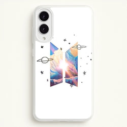 Space K-Pop Band Logo  - BTS Phone Case for Galaxy S25 Edge