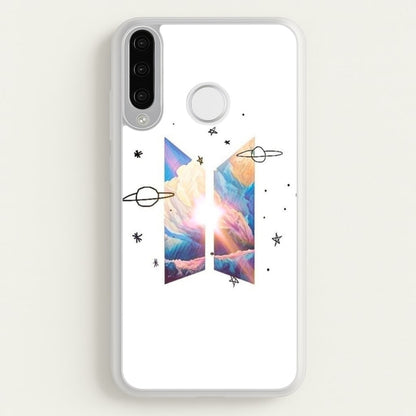 Space K-Pop Band Logo  - BTS Phone Case for Huawei P30 Lite