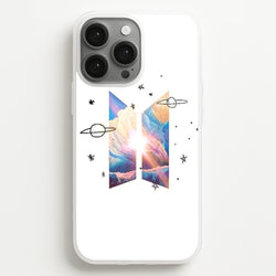 Space K-Pop Band Logo  - BTS Phone Case for iPhone 13 Pro Max