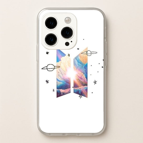 Space K-Pop Band Logo  - BTS Phone Case for iPhone 14 Pro