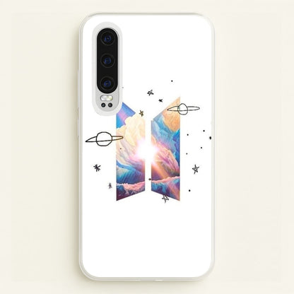 Space K-Pop Band Logo  - BTS Phone Case for Huawei P30