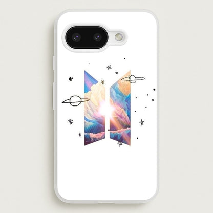 Space K-Pop Band Logo  - BTS Phone Case for Google Pixel 9a