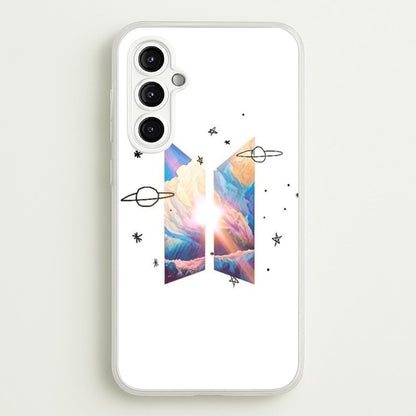 Space K-Pop Band Logo  - BTS Phone Case for Galaxy A14