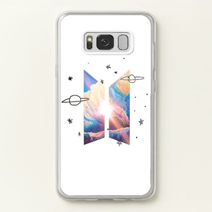 Space K-Pop Band Logo  - BTS Phone Case for Galaxy S8