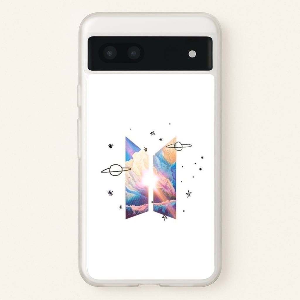Space K-Pop Band Logo  - BTS Phone Case for Google Pixel 7a