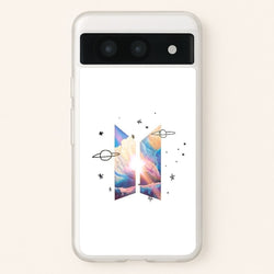 Space K-Pop Band Logo  - BTS Phone Case for Google Pixel 8a