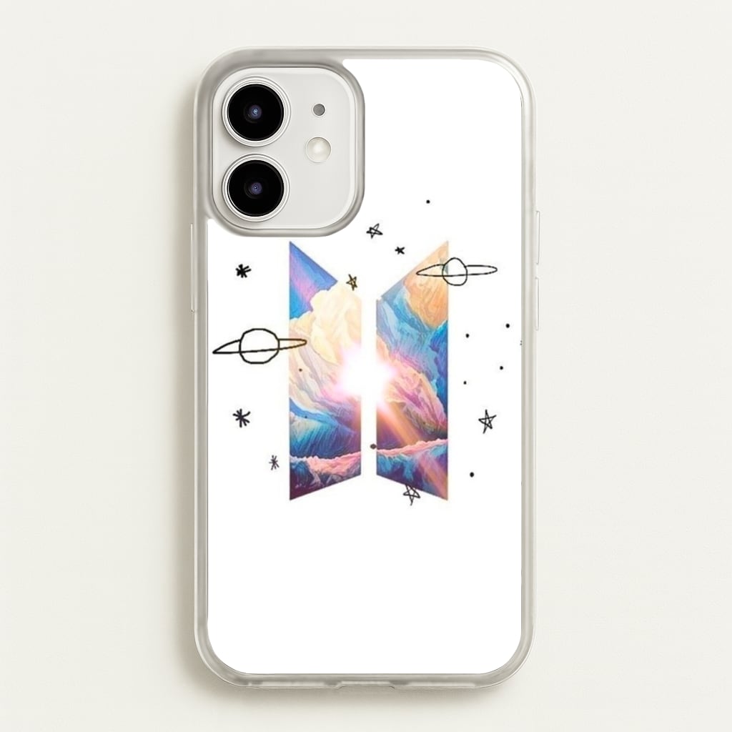 Space K-Pop Band Logo  - BTS Phone Case for iPhone 12 / 12 Pro