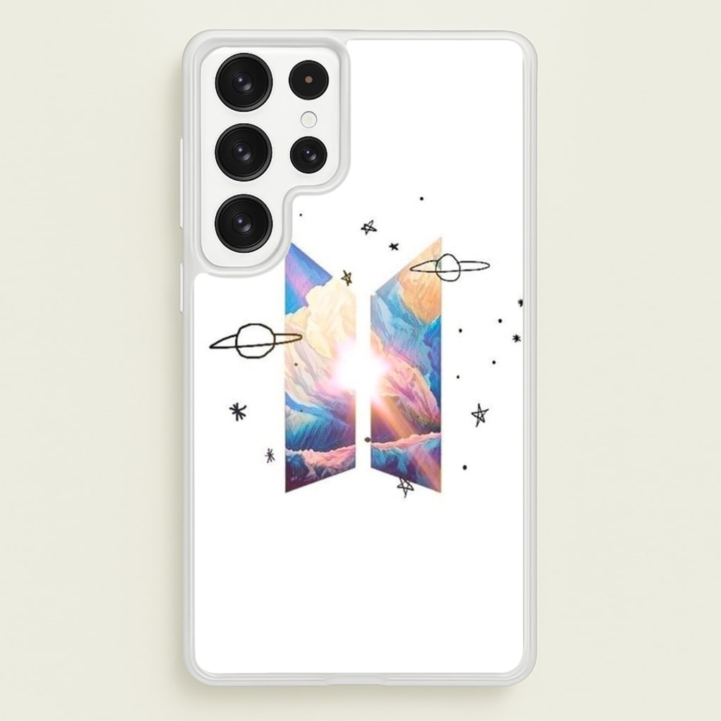 Space K-Pop Band Logo  - BTS Phone Case for Galaxy S22 Ultra