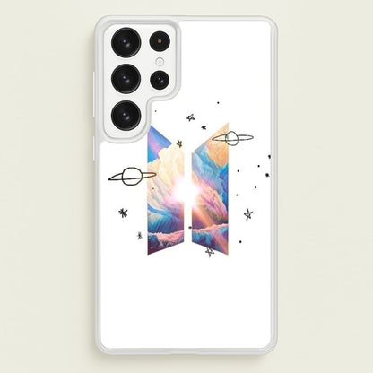 Space K-Pop Band Logo  - BTS Phone Case for Galaxy S22 Ultra