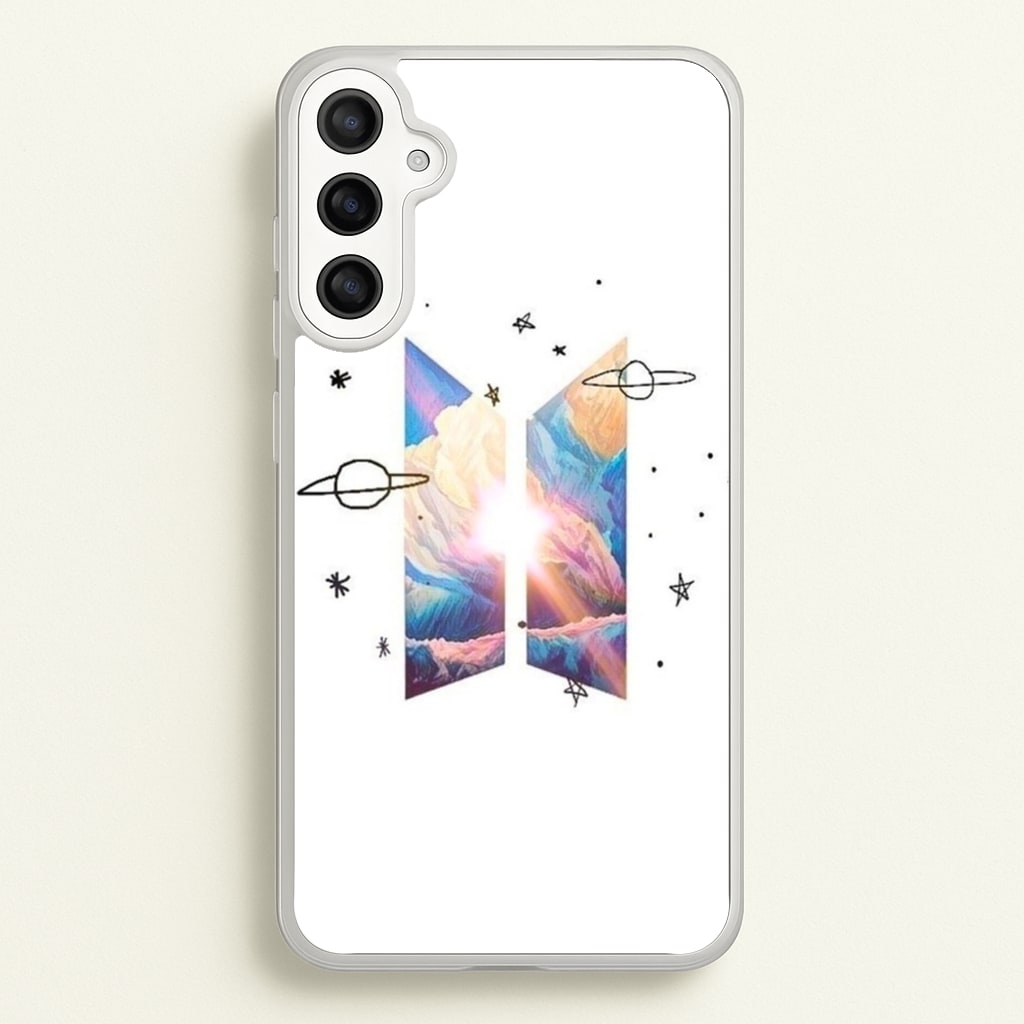 Space K-Pop Band Logo  - BTS Phone Case for Galaxy A34