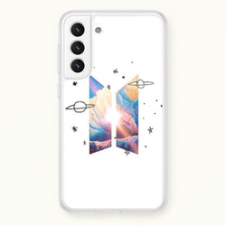 Space K-Pop Band Logo  - BTS Phone Case for Galaxy S21