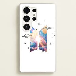 Space K-Pop Band Logo  - BTS Phone Case for Galaxy S25 Ultra