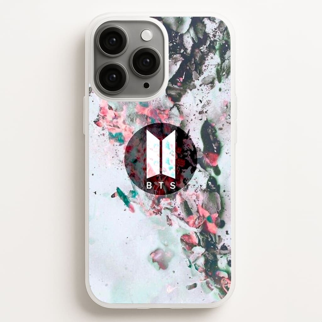 K-Pop Band Marble Logo  - BTS Phone Case for iPhone 16 Pro Max