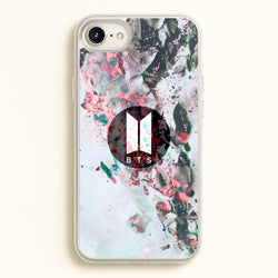 K-Pop Band Marble Logo  - BTS Phone Case for iPhone 6 / 7 / 8 / SE