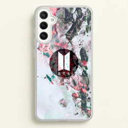 K-Pop Band Marble Logo  - BTS Phone Case for Galaxy A34