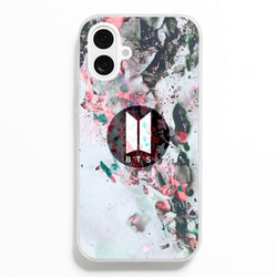 K-Pop Band Marble Logo  - BTS Phone Case for iPhone 16 Plus
