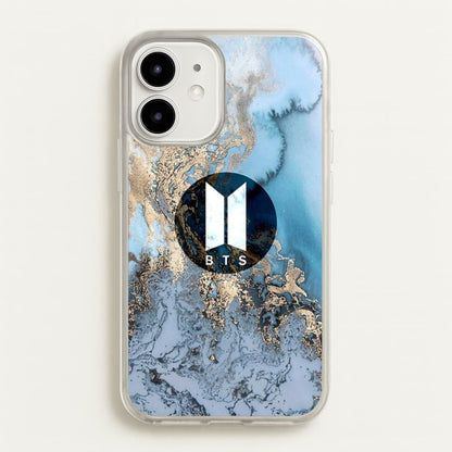 K-Pop Band Logo Marble  - BTS Phone Case for iPhone 12 / 12 Pro