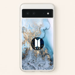 K-Pop Band Logo Marble  - BTS Phone Case for Google Pixel 6