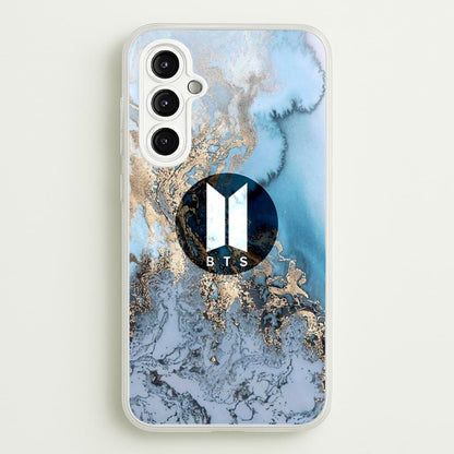 K-Pop Band Logo Marble  - BTS Phone Case for Galaxy A14