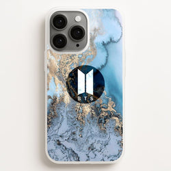 K-Pop Band Logo Marble  - BTS Phone Case for iPhone 11 Pro