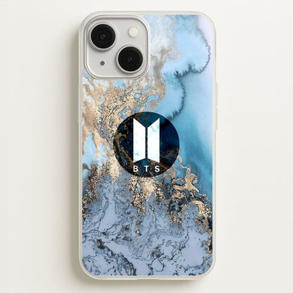 K-Pop Band Logo Marble  - BTS Phone Case for iPhone 13 Mini
