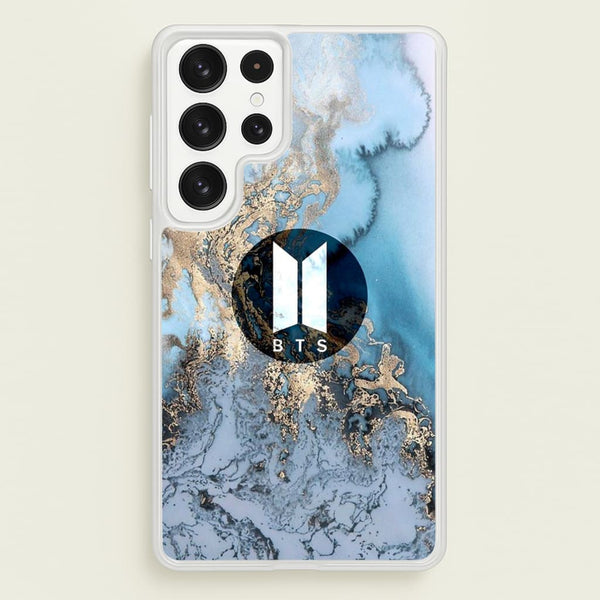 K-Pop Band Logo Marble  - BTS Phone Case for Galaxy S23 Ultra
