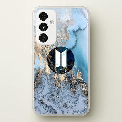 K-Pop Band Logo Marble  - BTS Phone Case for Galaxy A35