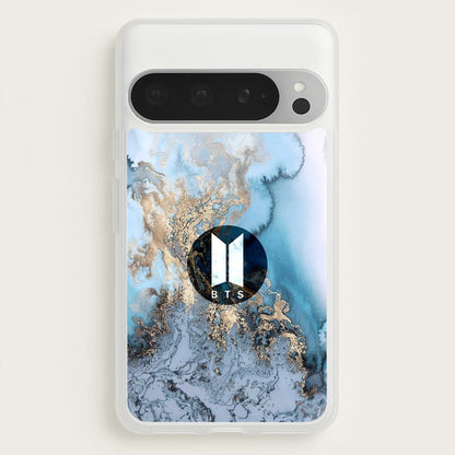 K-Pop Band Logo Marble  - BTS Phone Case for Google Pixel 9 Pro XL