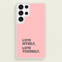 Love Myself, Love Yourself K-Pop Band  -  Phone Case for Galaxy S22 Ultra