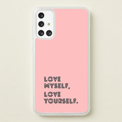 Love Myself, Love Yourself K-Pop Band  -  Phone Case for Galaxy A71