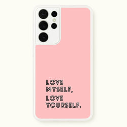 Love Myself, Love Yourself K-Pop Band  -  Phone Case for Galaxy S21 Ultra