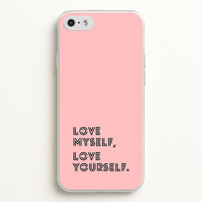 Love Myself, Love Yourself K-Pop Band  -  Phone Case for iPhone 5 / 5s / SE 2016