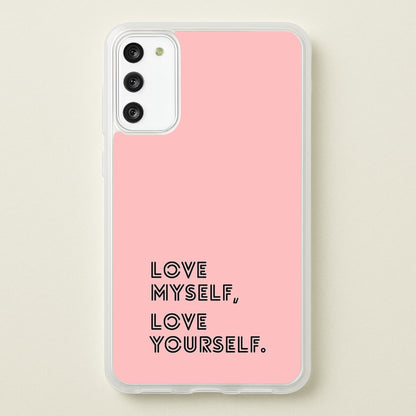 Love Myself, Love Yourself K-Pop Band  -  Phone Case for Galaxy S20