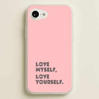 Love Myself, Love Yourself K-Pop Band  -  Phone Case for iPhone 16e