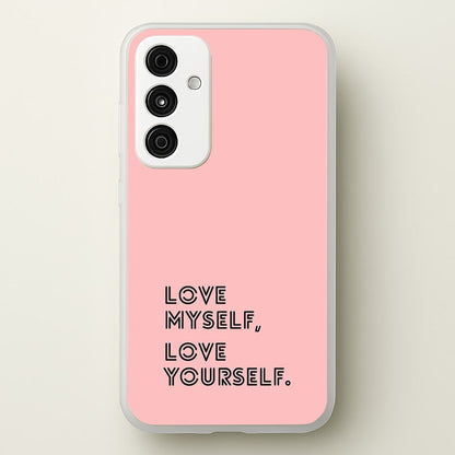 Love Myself, Love Yourself K-Pop Band  -  Phone Case for Galaxy A55
