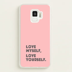 Love Myself, Love Yourself K-Pop Band  -  Phone Case for Galaxy S9