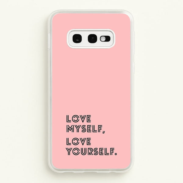 Love Myself, Love Yourself K-Pop Band  -  Phone Case for Galaxy S10e