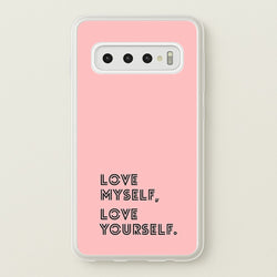 Love Myself, Love Yourself K-Pop Band  -  Phone Case for Galaxy S10