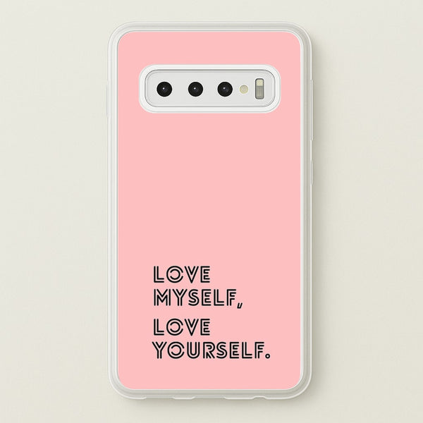 Love Myself, Love Yourself K-Pop Band  -  Phone Case for Galaxy S10