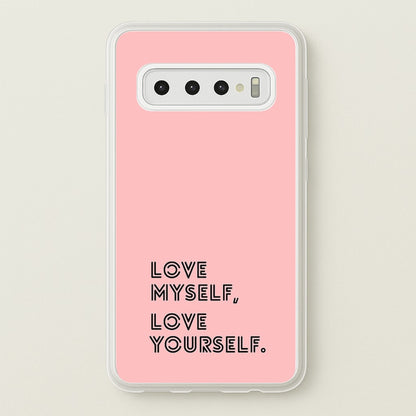 Love Myself, Love Yourself K-Pop Band  -  Phone Case for Galaxy S10 Plus