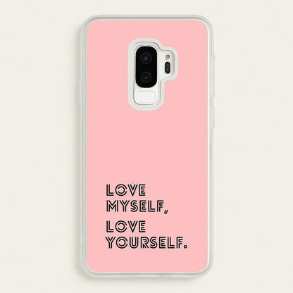 Love Myself, Love Yourself K-Pop Band  -  Phone Case for Galaxy S9 Plus